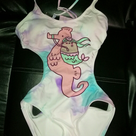 pusheen bathing suit